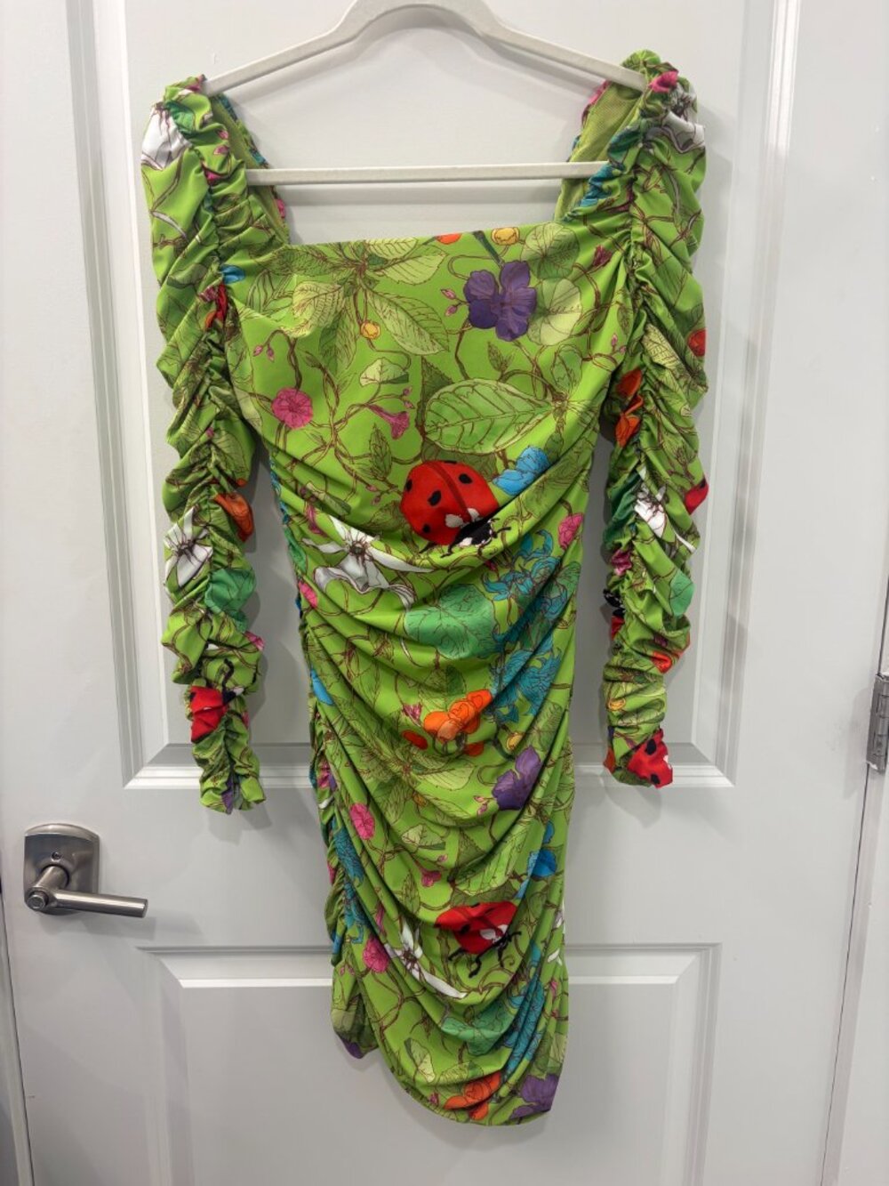 Ruched Floral Dress by ALIÉTTE